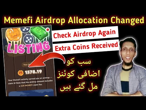 Memefi Airdrop Allocation Changed | Memefi Airdrop Claim | Memefi Price Perfection