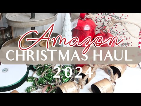 CHRISTMAS DECOR HAUL 2024 | Budget Decor | Amazon & Dollar Tree Christmas Decor