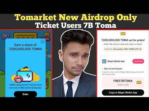 Tomarket New 7B Coins Airdrop | How To Get Toma Code | Toma 7B Coins Airdrop