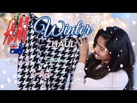 Winter Basics ❄️☃️ H&M Haul| Bodysuits, Sweater, Cardigan| Winter Fashion✨