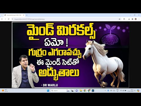 ఈ మైండ్ సెట్ తో అద్భుతాలు | Mega Success: Mastering the Power of Positive Mindset with Dr. Warlu