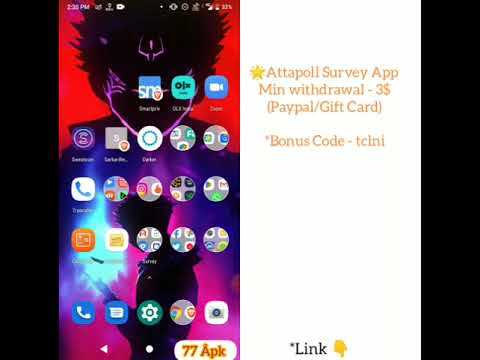 🤩Got 3$ FREE ♨️ Attapoll Survey App Payment Proof 🔱 77 Apk