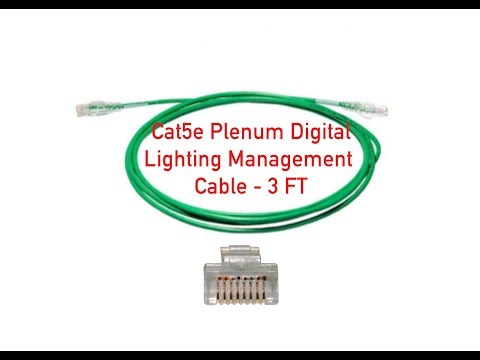 Cat5e Plenum Digital Lighting Management Cable P#755-03 GN