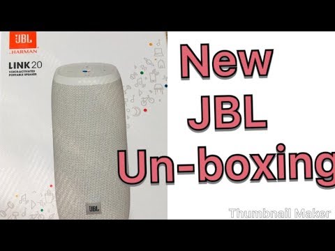 JBL Link 20 Speaker Unboxing