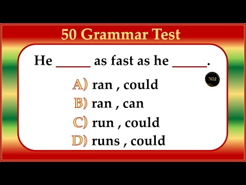 50 test - English All Tenses Mixed Quiz | Verb Tenses in English | No.1 Quality English