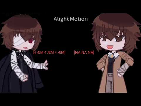 4 ÆM X NANANA  Dazai Osamu X Dazai dark era Bungo Stray Dogs