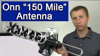 Onn 150 Mile Outdoor HD TV Antenna Setup and Review