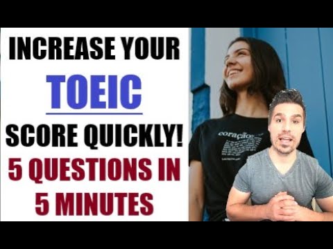 TOEIC IN A HURRY (MUST WATCH) Easy ways to answer 5 questions in 5 minutes.  #toeictips #toeic800