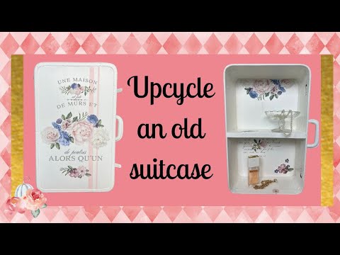 DIY | Up-cycle Vintage Suitcase and transform into Beautiful Home Decor #redesignwithprima