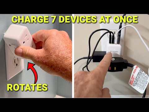 Trond Rotating Outlet ~ Revolutionary Tech ~ Charge 7 Devices at Once