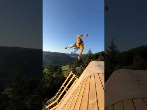 Jumping Onto A Huge Slide 🛝