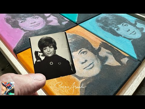 ART Hacks Photo Transfer onto Canvas: Watch Me Transform a Photo of Mom into Pop Art on 4 Canvases