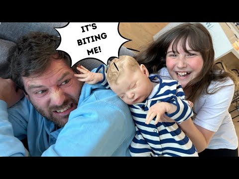 SCARED OF REBORNS | FREAKING DAD OUT WITH MY NEW BABY BRAYDEN