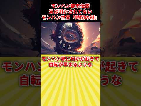 【モンハンの裏話】未だ謎のままの時間のパラドックス