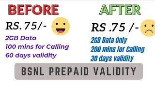 BSNL prepaid plans of validity 2022,