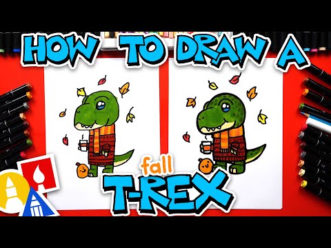 How To Draw A Fall T-Rex