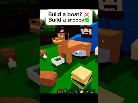 Snoopy delivered chocolate as desert🍫#roblox #babft #caseoh #buildaboat #robloxdog #mamaimacrimimal