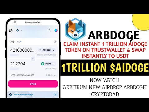 Arbdoge Token Airdrop || Claim instant Aidoge airdrop & Swap Arbdoge to USDC || Arbitrum New Airdrop