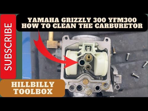 Yamaha Grizzly 300 YFM300 -  How to clean the carburetor - The HillBilly ToolBox Way #atv