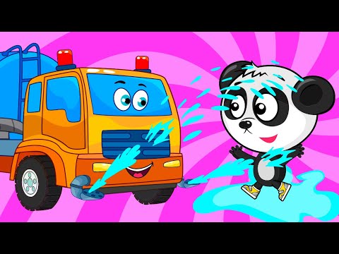 Bee Bee and the Street Sprinkler | Funny Cartoons for Kids | Police Cartoon | BiBi