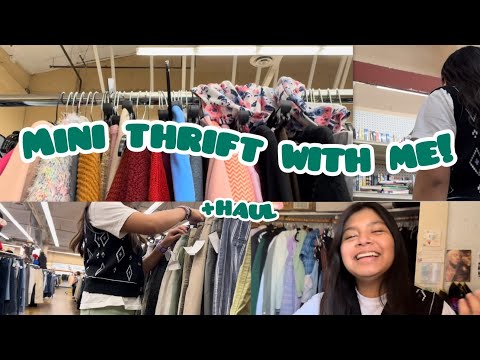 Mini thrift with me! + haul