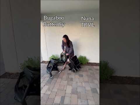 Bugaboo Butterfly vs. Nuna TRVL - Which one has the better fold? #stroller #travelstroller #momlife