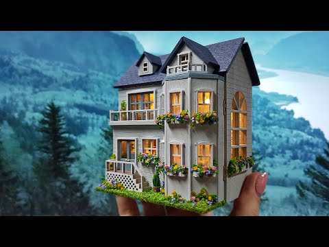 DIY miniature dollhouse kit "Warm house" mini house series