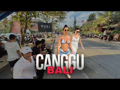 Explore CANGGU BALI 2024 🇮🇩 WALKING Tour | Travel Vlog