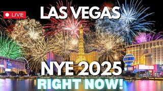 LAS VEGAS New Year’s Eve 2025 LIVE Countdown & Fireworks 🎉