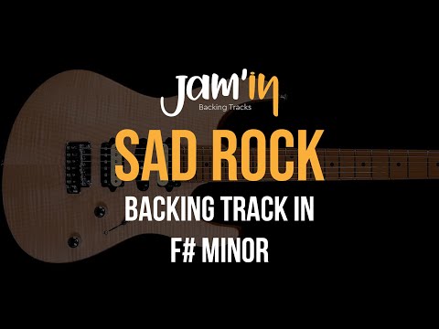 Sad Rock Guitar Backing Track in F# Minor