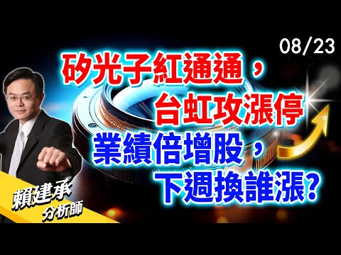 #矽光子 紅通通， #台虹 攻漲停業績倍增股，下週換誰漲?｜賴建承 分析師 2024/08/23