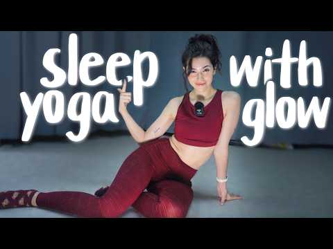 ASMR Sleep Yoga With Glow: To Make You Sleepy 🌙