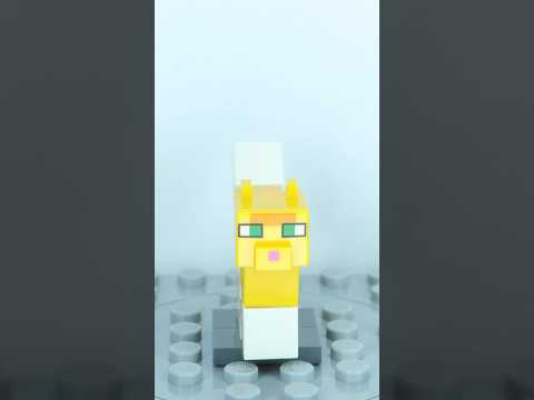 Orange Cat Minifigure from LEGO Minecraft The Crafting Box 4.0 21249 Stop Motion Speed Build