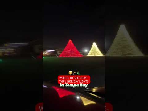 DRIVE THROUGH HOLIDAY LIGHTS IN TAMPA BAY 🎄👀 @StufftoDoinTampaBay #tampabay #holidaylights