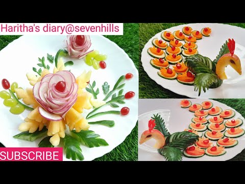 Art in Fruit carving and Cutting trick #art #fruitdecoration #trending