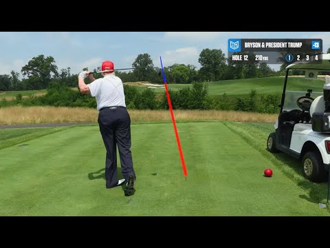 President Trump Golf Highlights | Trump National Golf Club - Break 50 Back 9 All Swings