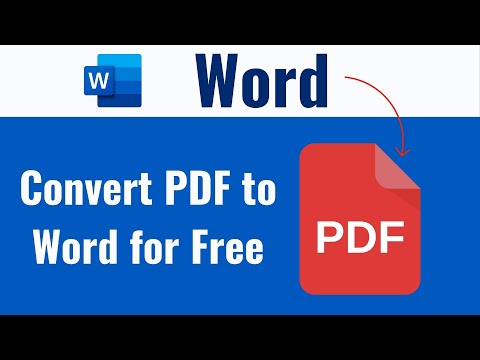 How to Convert PDF to Word for Free