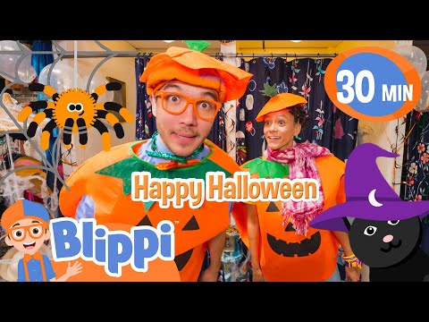 Blippi & Meekah Wish You A Happy Halloween | Blippi | Celebrating Diversity