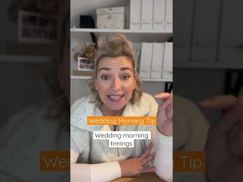 Wedding Morning Tips To Be Ready. On Time