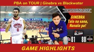 PBA on TOUR | Ginebra vs Blackwater | Full Game Highlights | 062123