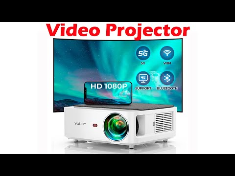 YABER V6 5G WiFi Bluetooth Projector Full HD Native 1080P Support 4K Projectors