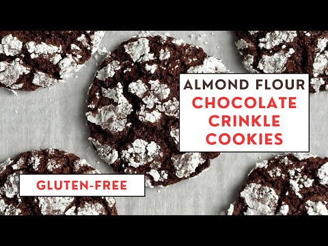 Fudgy Almond Flour Chocolate Crinkle Cookies | Gluten-Free Holiday Treat!