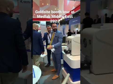 Goldsite booth tour at Medlab Middle East 2023