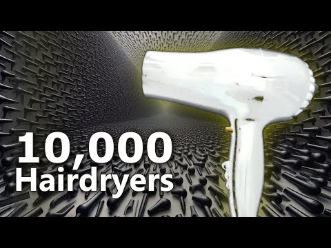 10000 Hairdryers Ambient Noise for 10 Hours