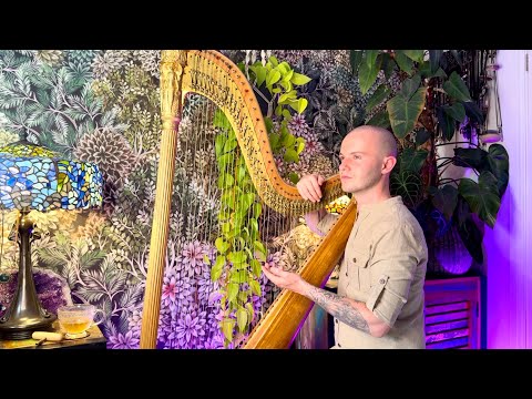 Sweet Dreams Harp Meditation - Sleep Peacefully & Release All Stress - Healing Relaxation Harp Music