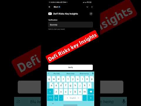 Defi Risks key Insights blum code