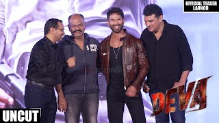 UNEDITED - Deva | Official Teaser Launch | Shahid Kapoor | Rosshan, Andrrews | Zee Studios