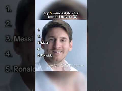 Top 5 WEIRDEST football player ADS #soccerfans #messi #soccerstar #football #footballplayer #Ronaldo