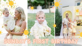 SUNDAY'S FIRST BIRTHDAY PARTY! The best day celebrating our tiny queen.