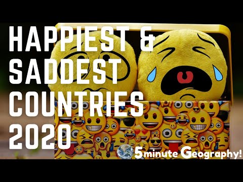 The 10 Happiest And 10 Saddest Countries In The World